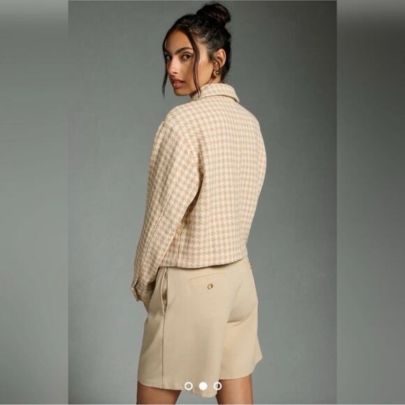 Anthropolgie Dolan Houndstooth Crop Jacket Medium - Picture 3 of 16